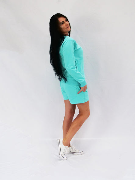 Aqua Embroidered ETC Logo Set
