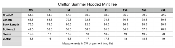 ETC Chiffon Summer Hooded Mint Tee