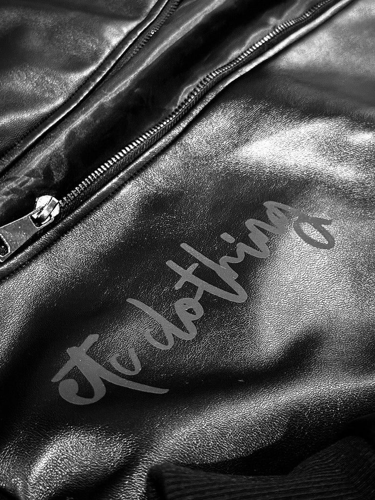 ETC Faux Leather Bomber