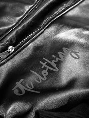 ETC Faux Leather Bomber