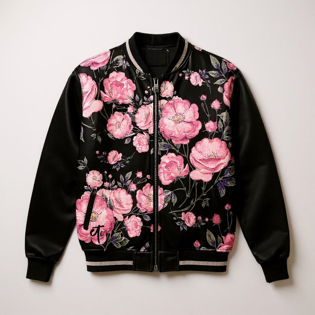 Spring Pink 17' Peonies Bomber