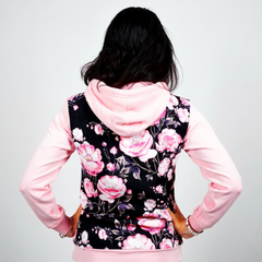 Spring Pink 17' Peonies Lightweight Hoodie
