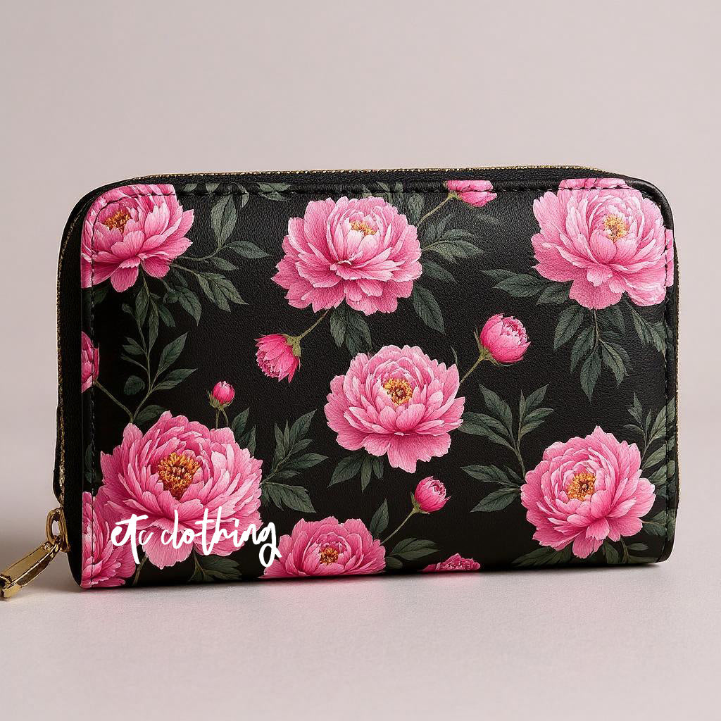 Etc Peonie Floral Handbag + Wallet COMBO