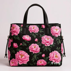 Etc Peonie Floral Handbag + Wallet COMBO