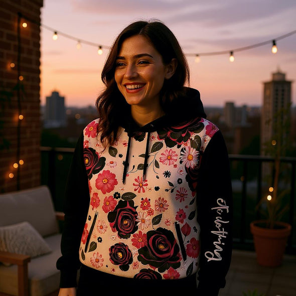 FLORAL POWER HOUR HOODIE