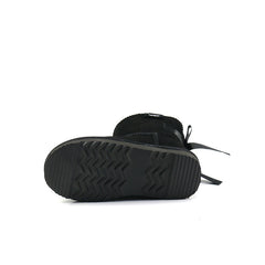 Black ETC Slipper Bow Boots