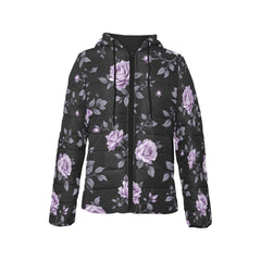 ETC Fleur Violette Hooded Puffer Jacket