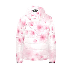 ETC Pink Floral Bloom Kids Puffer Jacket