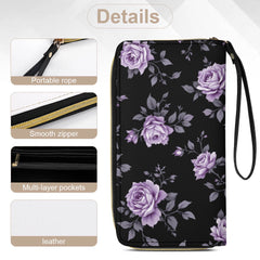 ETC Fleur Violette PU Leather Wallet