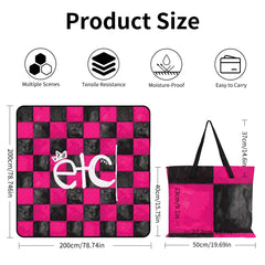 ETC Checkered Picnic Blanket