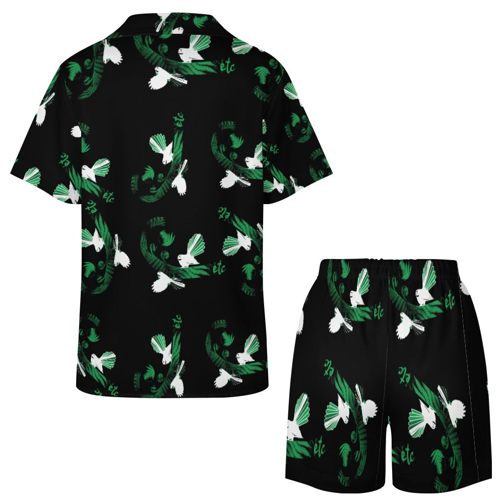 ETC Green Piwakawaka Koru Pajamas