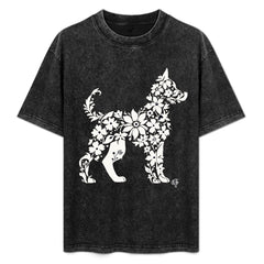 ETC Floral Dog Vintage Tee