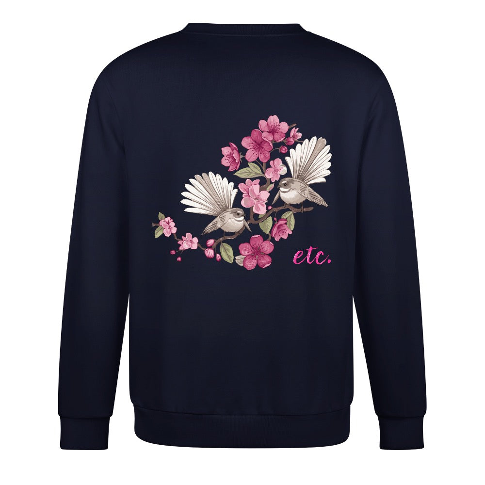 ETC Floral Fantail Cotton Crew