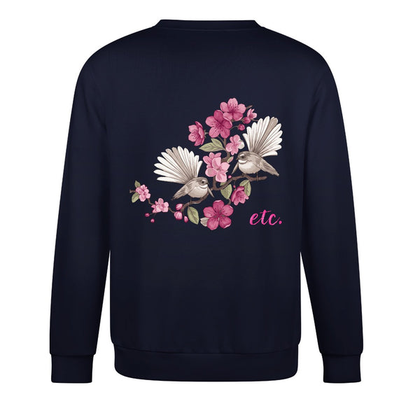 ETC Floral Fantail Cotton Crew