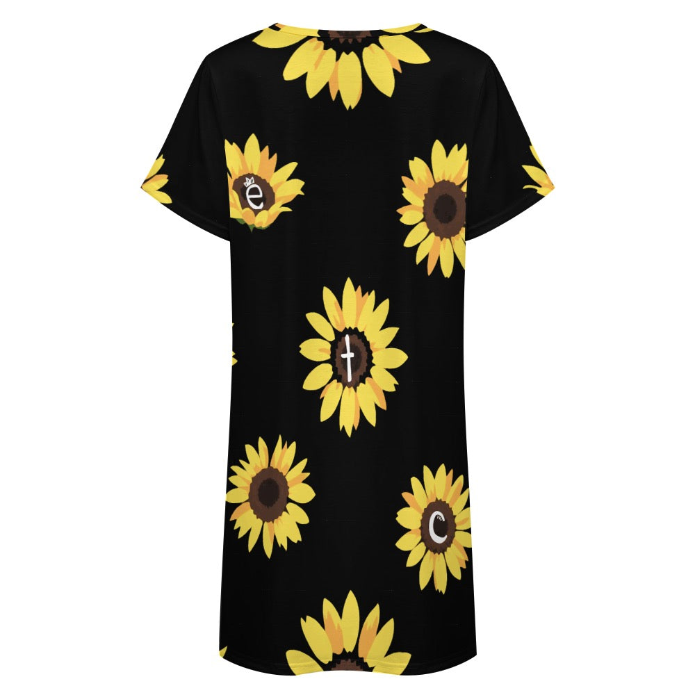 ETC Sunflower Tee Dress