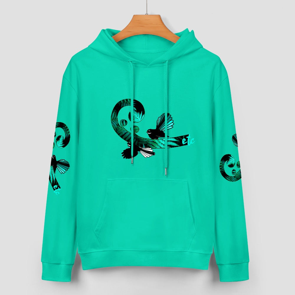 ETC Fantail Fern Mint Cotton Hoodie