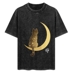 ETC Galaxy Cat Vintage WASH tee