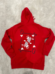 XL Queen of hearts hoodie