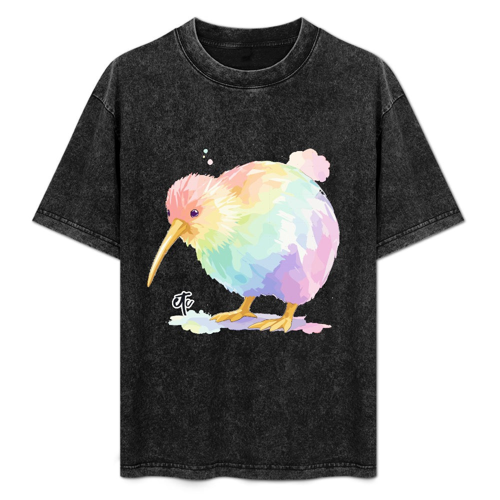 ETC Painted Pastel Kiwi Vintage Tee