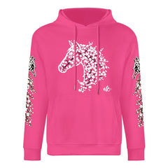 ETC Cherry Blossom Stencil Pink Hoodie