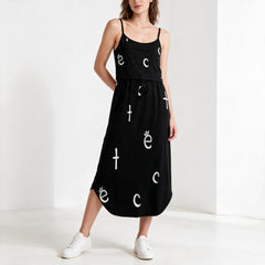 ETC Spaghetti Strap Split Dress