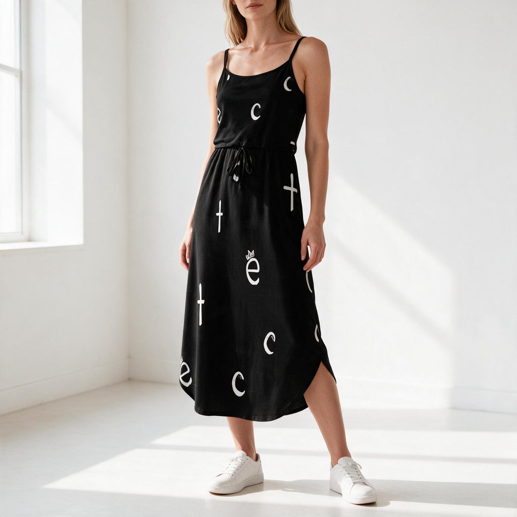 ETC Spaghetti Strap Split Dress