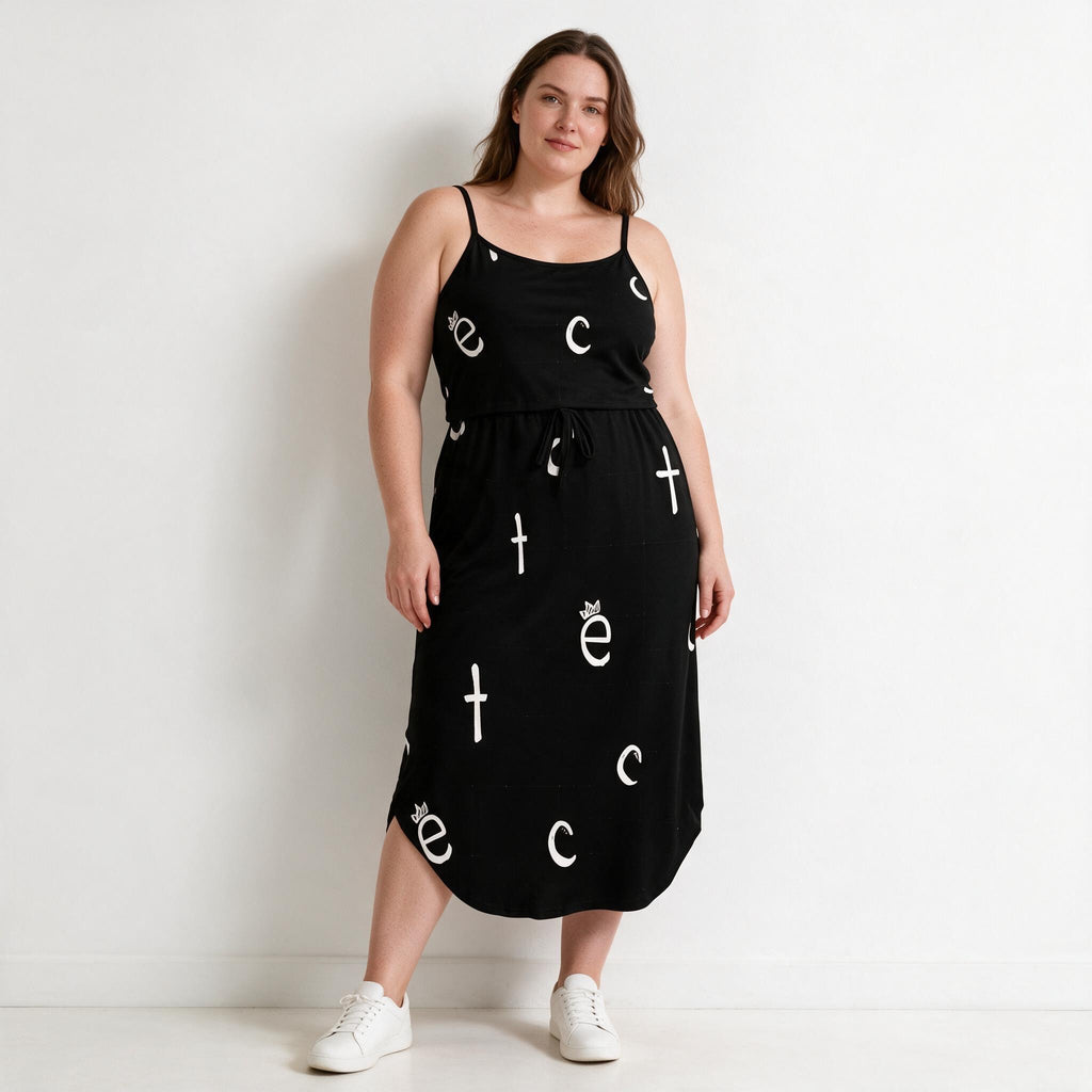 ETC Spaghetti Strap Split Dress