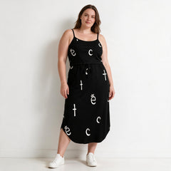 ETC Spaghetti Strap Split Dress