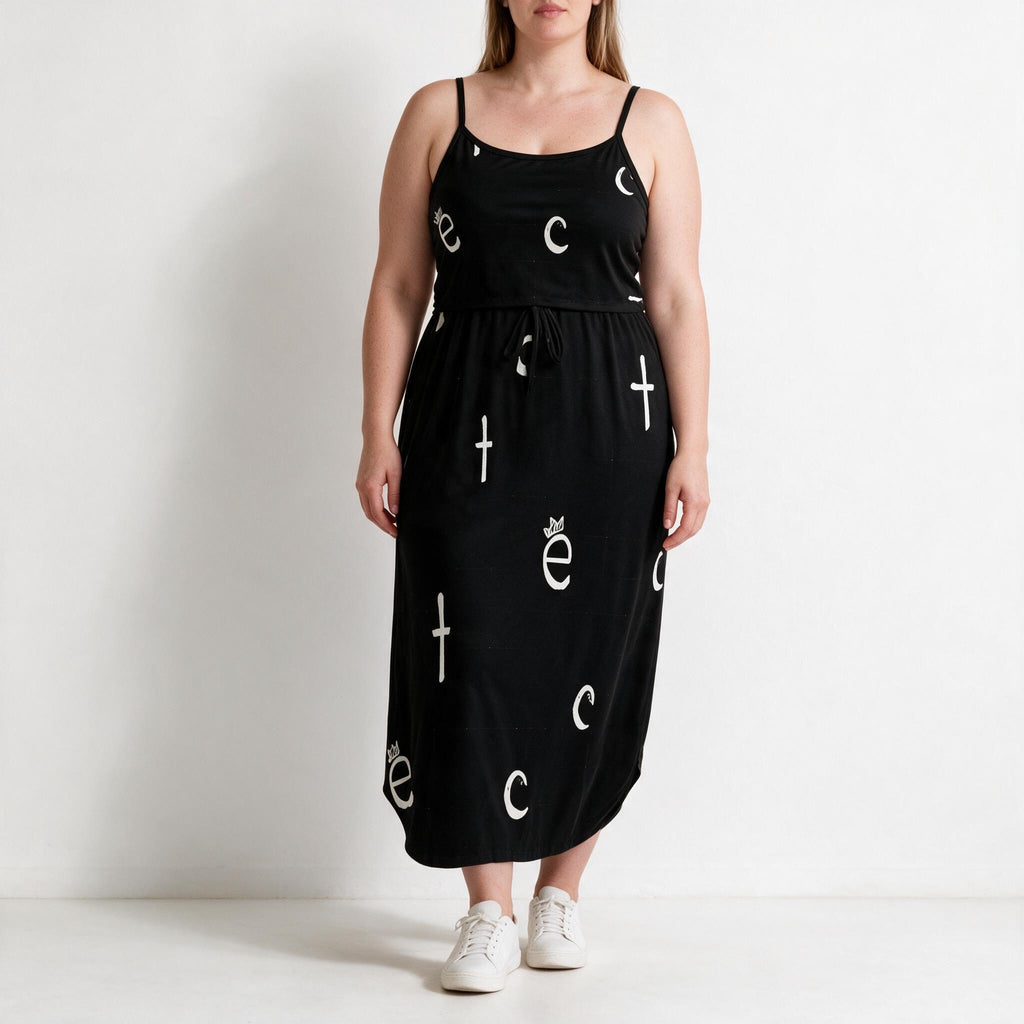 ETC Spaghetti Strap Split Dress