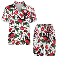 ETC Christmas Fantail Mens Silk PJs