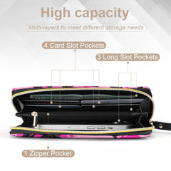 ETC Pink Floral PU Leather Wallet