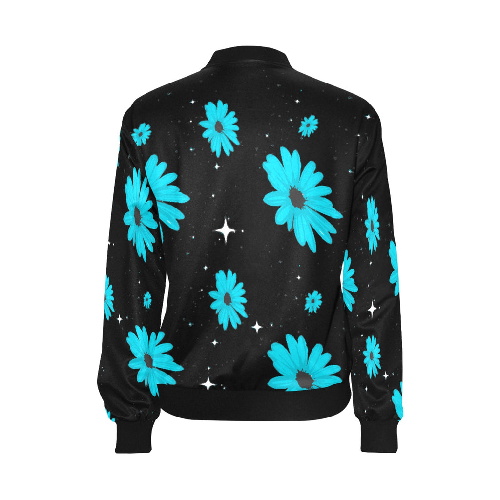 ETC Blue Daisies Bomber