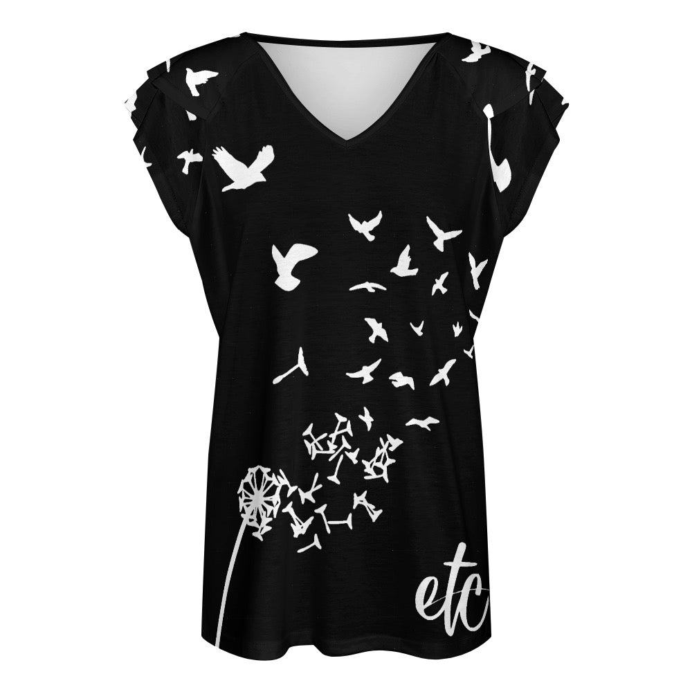 ETC Free Spirit Ice Silk Ruffle Tee