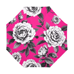 ETC Hot Pink Monochrome Floral Anti-UV Umbrella