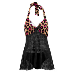 ETC Mesh Cover Leopard Swim Suit