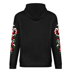 ETC Christmas Fantail Cotton Black Hoodie