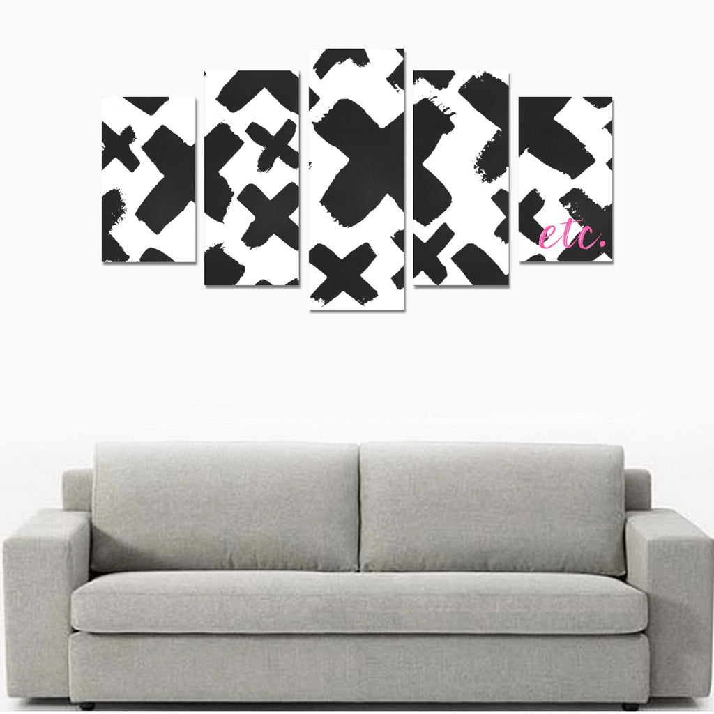 Canvas Wall Art Prints (No Frame) 5-Pieces/Set A