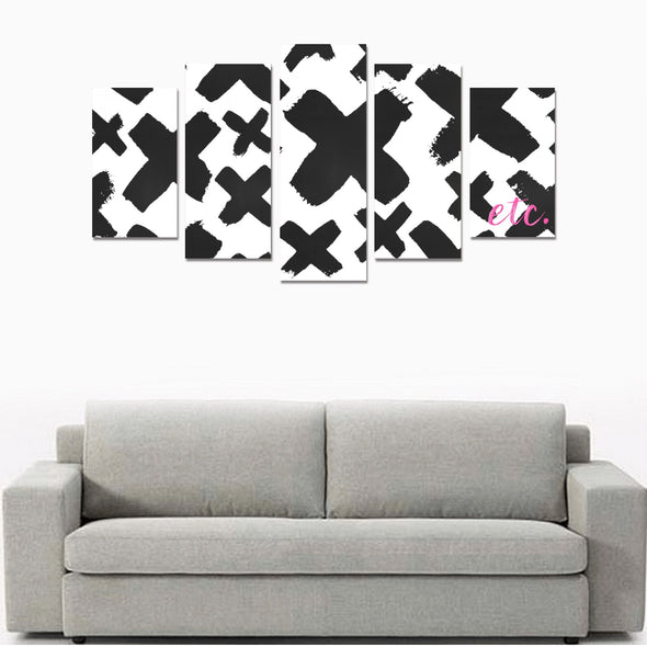 Canvas Wall Art Prints (No Frame) 5-Pieces/Set A