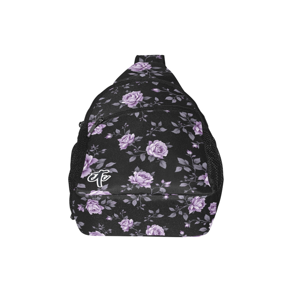 ETC Fleur Violettes Cross Body Bag