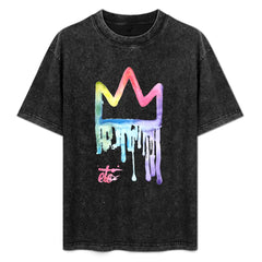 ETC Dripping Rainbow Crown Vintage Wash Tee