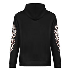 ETC Cherry Blossom Stencil Horse Cotton Hoodie