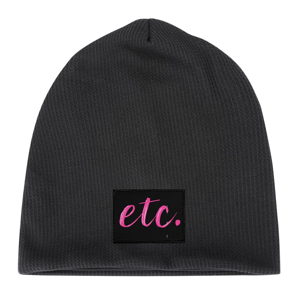 ETC Pink Logo Plush Beanie