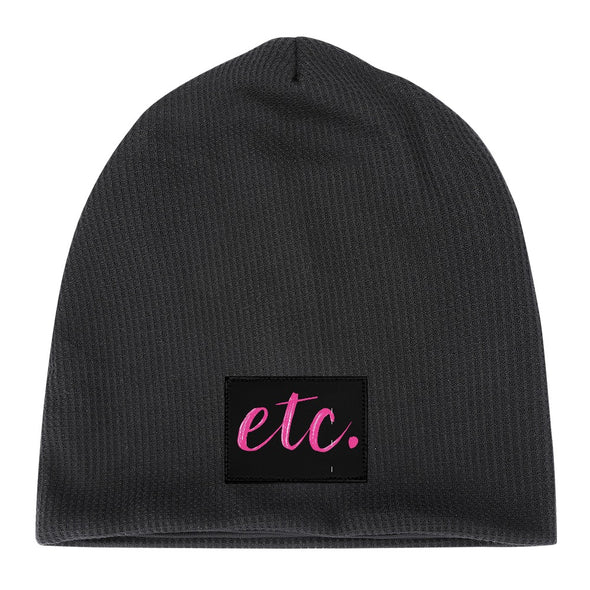 ETC Pink Logo Plush Beanie