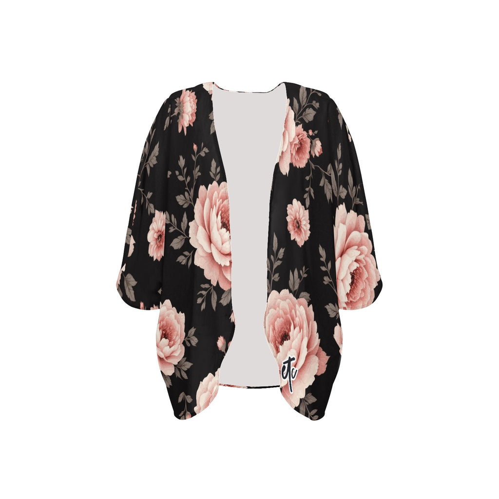 ETC Vintage Floral Kimono Throw