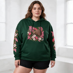 ETC Pink Fern Kiwi Limited Edition Forest Green Hoodie
