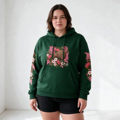 ETC Pink Fern Kiwi Limited Edition Forest Green Hoodie
