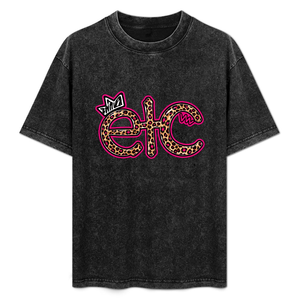 ETC Leopard Print Vintage Tee