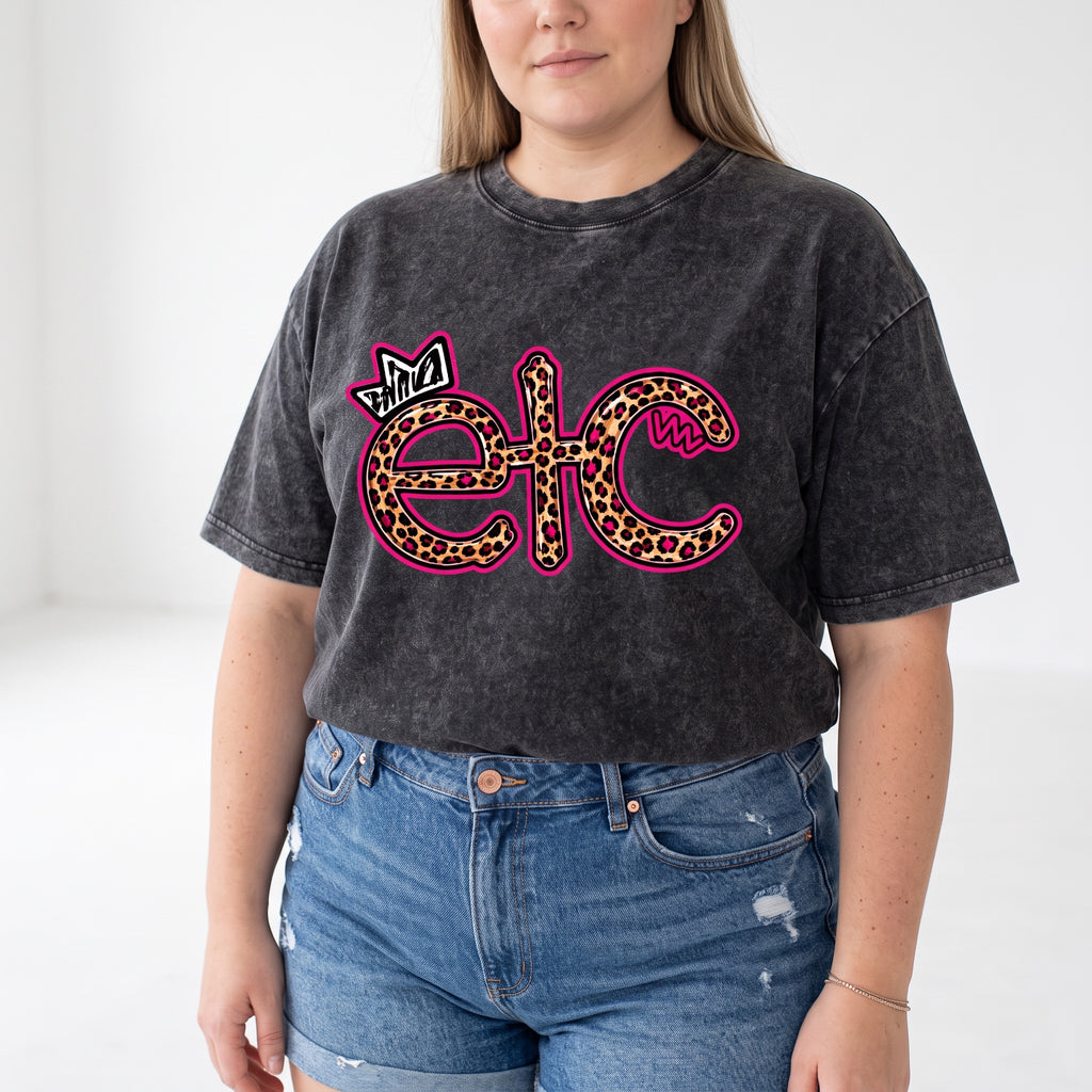 ETC Leopard Print Vintage Tee