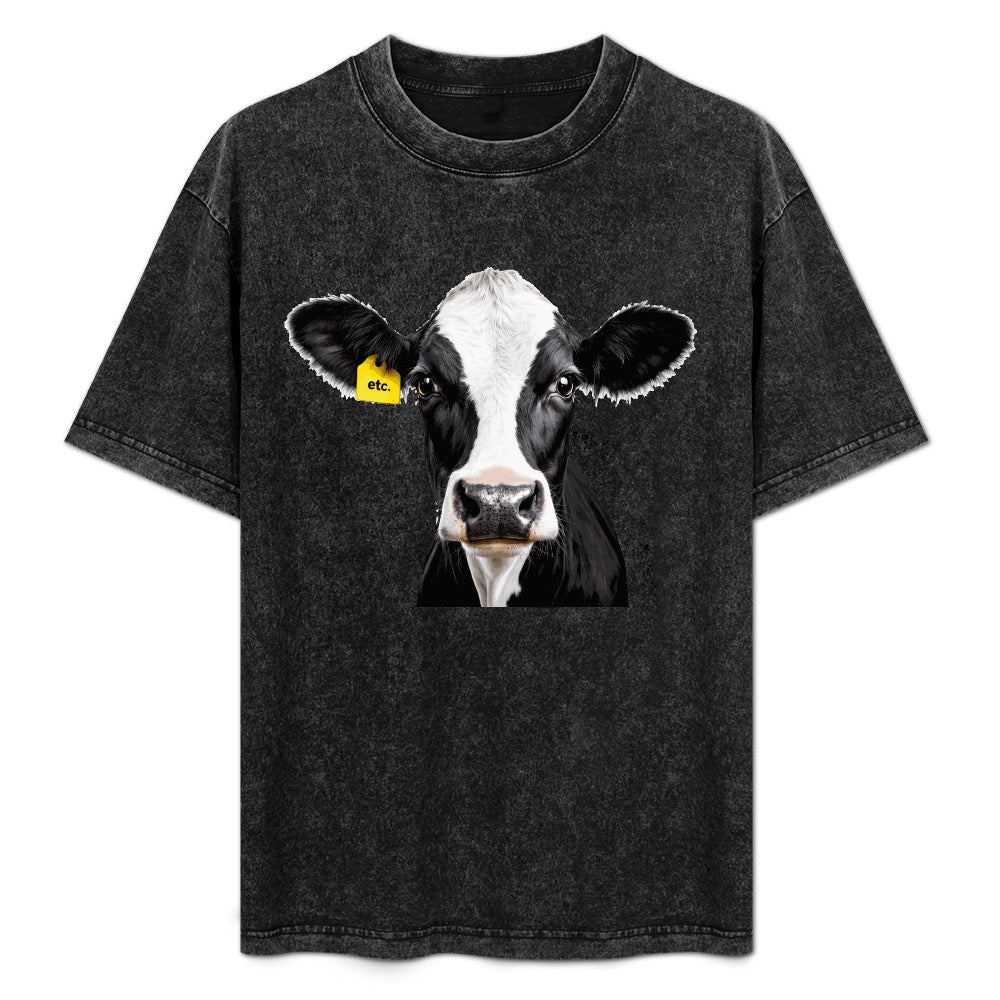 ETC Friesian Cow Vintage Wash Tee