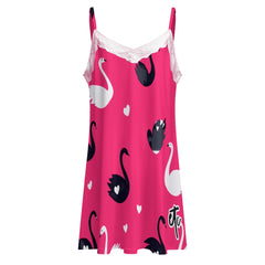 ETC Love Swans Slip Dress